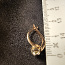 Золотые серьги с бриллиантом 585 проба (№L875) (фото #4)