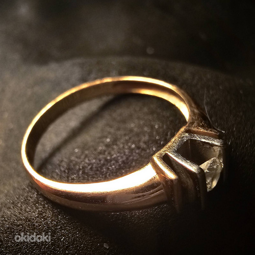 Kuld sõrmus teemandiga 585 proov (№L876) (foto #2)