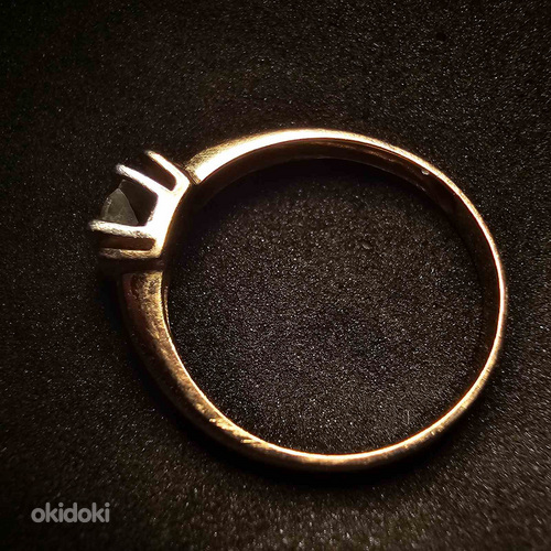 Kuld sõrmus teemandiga 585 proov (№L876) (foto #5)