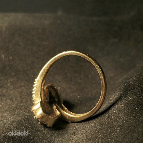 Kuld sõrmus teemandiga 585 proov (№L901) (foto #7)