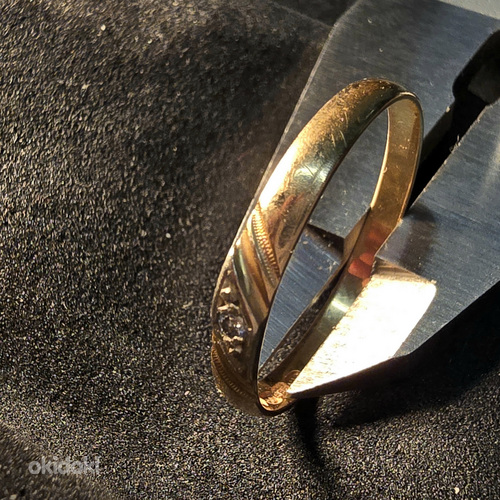 Золотое кольцо с бриллиантами 585 проба (№L914) (фото #4)