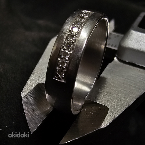 Золотое кольцо с бриллиантами 500 проба (№L917) (фото #4)