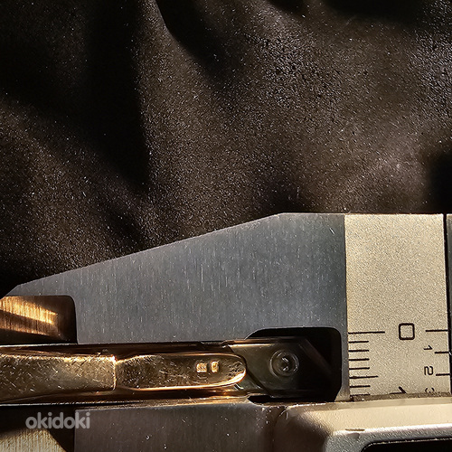 Зажим для галстука из золота 585 Проба c бриллиантом (L918) (фото #3)