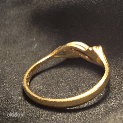 Золотое кольцо с бриллиантами 750проба (№L928) (фото #1)