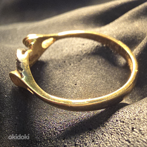 Золотое кольцо с бриллиантами 750проба (№L928) (фото #6)