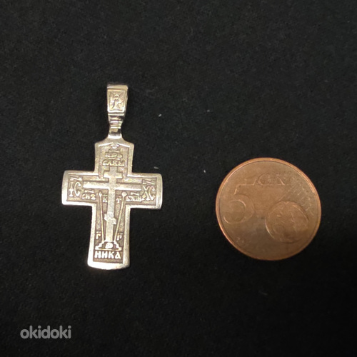 Золотой крест 585 проба (№L1397)