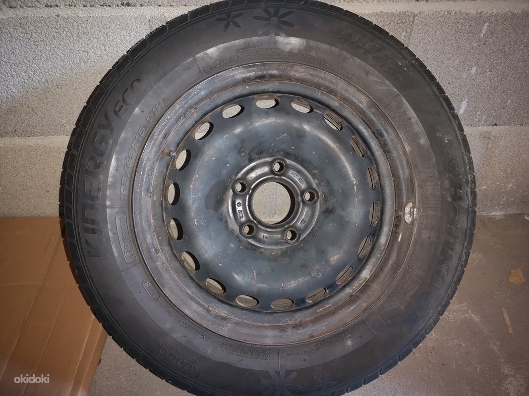 Железные диски с летней резиной 195 65 R15 (фото #2)