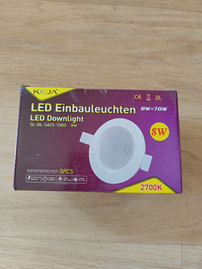Ripplae valgustid LED KEJA 8W 2700K 5tk pakis. NB! PAKI HIND (2 foto / 6)