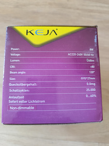 Ripplae valgustid LED KEJA 8W 2700K 5tk pakis. NB! PAKI HIND (3 foto / 6)