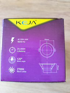 Ripplae valgustid LED KEJA 8W 2700K 5tk pakis. NB! PAKI HIND (4 foto / 6)