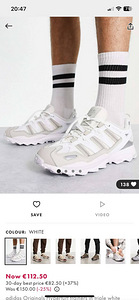 Adidas Originals Hyperturf trainers in triple white (1 foto / 6)