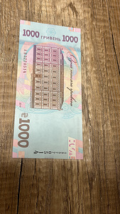 Украина 1000 гривен 2019 unc (2 фото из 2)