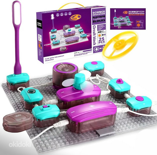 Laste elektrooniline konstruktor Science Education - 48 skem