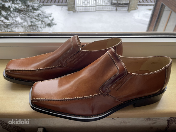 Новые мужские туфли из натуральной кожи - размер 43 (фото #1)
