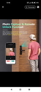 YRHAND Tuya wifi Smart Lock with camera (5 foto / 8)