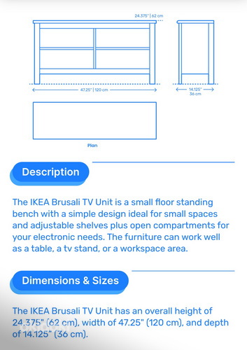 IKEA Tv-alus/laud (foto #5)