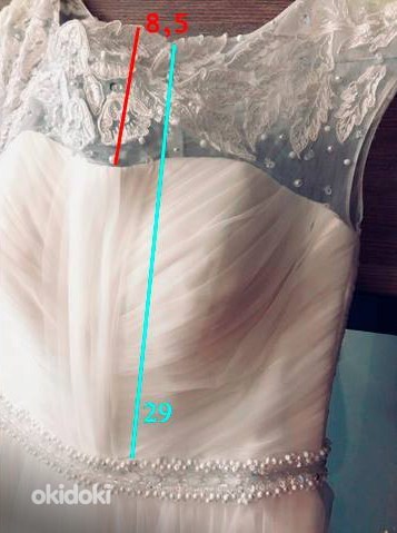 Свадебное платье LQ Designs, 32 - 34 XXS - XS + подъюбник (фото #7)