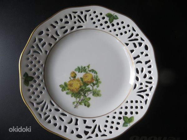 Schumann taldrik Saksamaa. 17 cm. Perforeeritud portselan