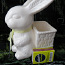 Керамический заяц, кашпо, Швеция (фото #2)