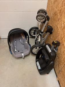 Maxi-Cosi turvahäll, ISOFIX EasyFix alus ja käru raam (1 foto / 7)