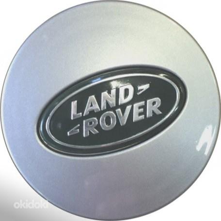 Колпачок (заглушка) на диски Land Rover 63 мм silver green (фото #1)