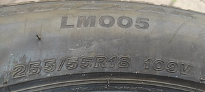 Шины Bridgestone Blizzak LM005 255/55 R18 (3 фото из 8)