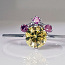 Diamond Fancy кольцо белое золото - 0.89 ct. Новое (фото #1)