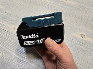 Laadija akupank USB + USB type C Adapter Makita 18V aku jaok (6 foto / 6)