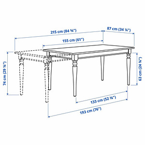 Обеденный стол, ikea ingatorp (2 фото из 6)