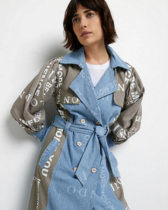 River Island super stiilne mantel/ denim!! Uus! (3 foto / 3)
