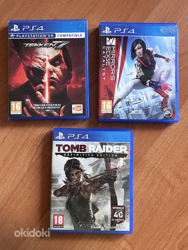 Tomb rider, Teken7, Mirror’s edge ps4