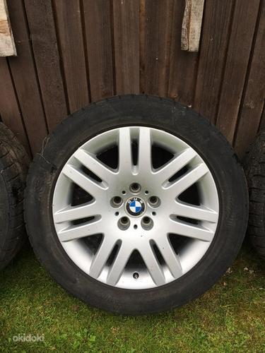 Легкосплавные диски BMW 5x120 R18 с хорошей резиной (фото #3)