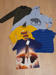 Одежда для мальчика 122: кофты, футболки