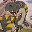 Новый детский 3D коврик 140х200см с динозаврами (фото #2)