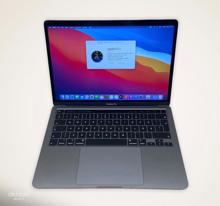 MacBook Pro 13″ 2020 — Core i5/8GB/500GB SSD (nuotrauka #1)