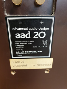 AAD 20 HIFI Kõlarid (3 foto / 3)