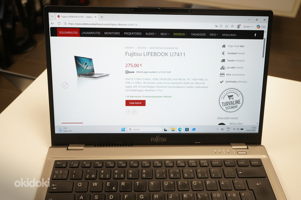 Fujitsu LIFEBOOK U7411 sülearvuti