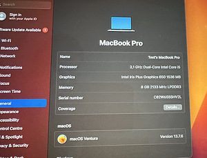 Macbook Pro 13 i5 3.1GHz 256GB 2017 (2 foto / 9)