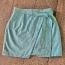 Светло-зеленая замшевая юбка, S/M (фото #2)