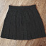 Плиссированная черная юбка в горошек, S (фото #2)