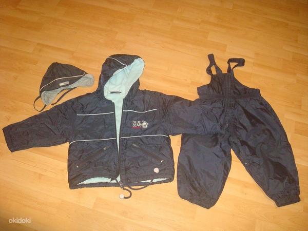 Комплект куртка, штаны и шапочка, осень-весна, размер 86 (фото #1)