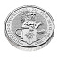 Серебряная монета 2 унции 2020 года, Белый лев Мортимера, Зверь королевы (фото #3)