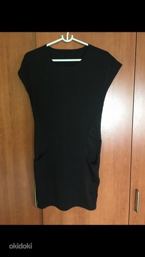 Черное платье с карманами, M (фото #1)