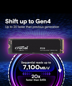 1TB SSD ketas Crucial P310 NVMe Gen4 (2 foto / 3)
