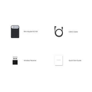 Huion MINI KeyDial KD100 juhtmevaba klaviatuur /graafikalaud (4 foto / 5)
