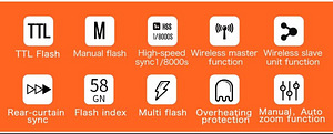 Välklamp TRIOPO TR-988 TTL HSS High Speed Sync (4 foto / 4)