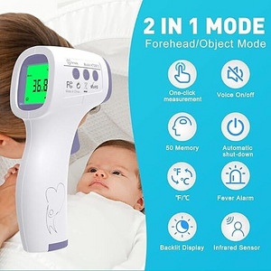 Puutevaba infrapuna termomeeter kehatemperatuuri mõõtmiseks (2 foto / 4)