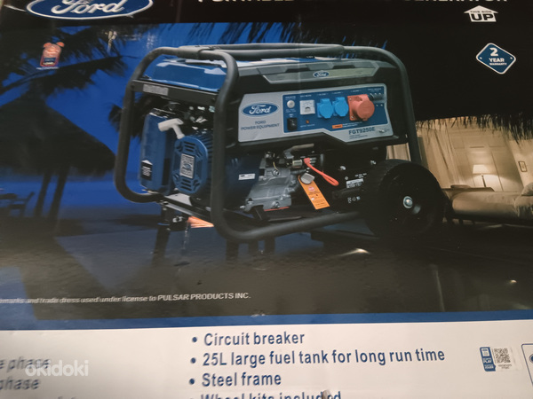 Uus generaator Ford GT9250E, 7900W, 1a garantii (foto #4)