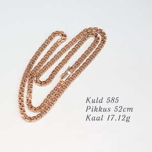 Uus kuldkett 52 cm 17 gr. Käsitsi valmistatud (3 foto / 4)