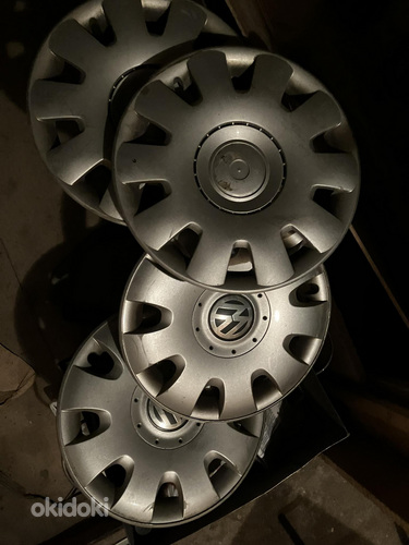 Легкосплавные диски AUDI/SEAT/VW/SKODA 15 с колпаками (фото #2)